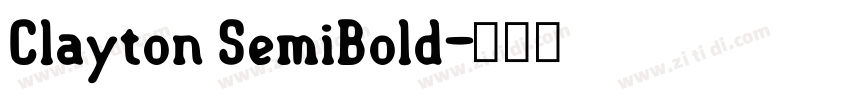 Clayton SemiBold字体转换